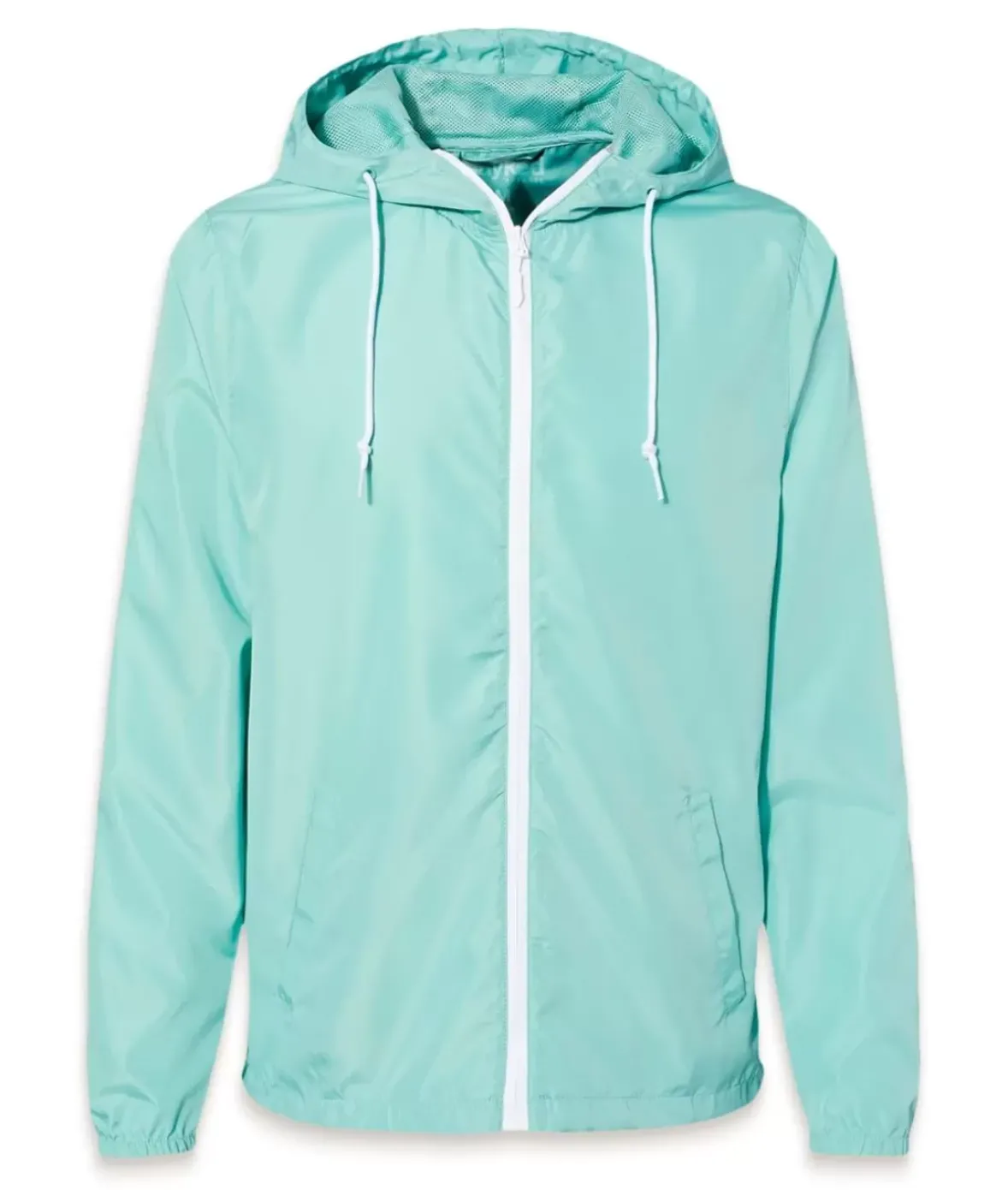 Nayked Apparel Tops>Women'S Soft Lightweight Oversized Full-Zip Windbreaker Jacket