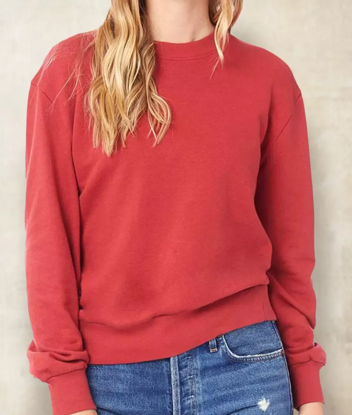 Nayked Apparel Tops>Women'S Soft Recycled Washed Terry Pullover