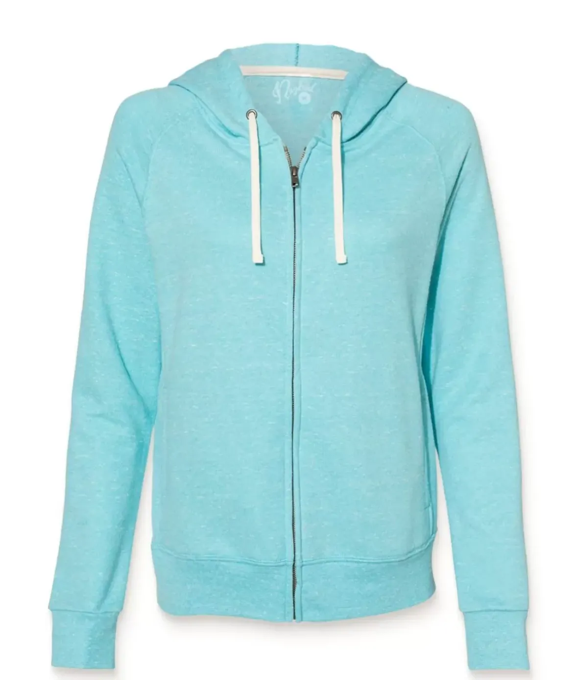 Nayked Apparel Hoodies & Sweatshirts>Women'S Soft Snow Heather French Terry Full-Zip Hoodie