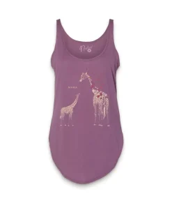 Nayked Apparel Tops>Women'S Split Side Graphic Tank | Mama Giraffe
